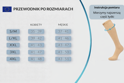 Oryginalne szerokie skarpety uciskowe Viomed™